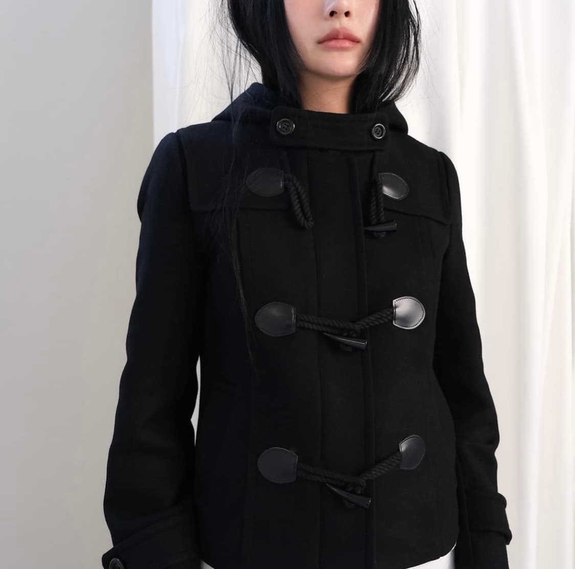 Soonji 더플 후드 코트 상품이미지1