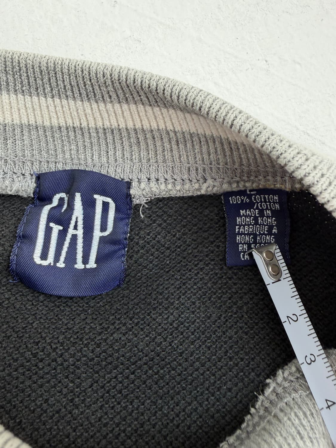 90s Gap Thermal Tee (black) 상품이미지3