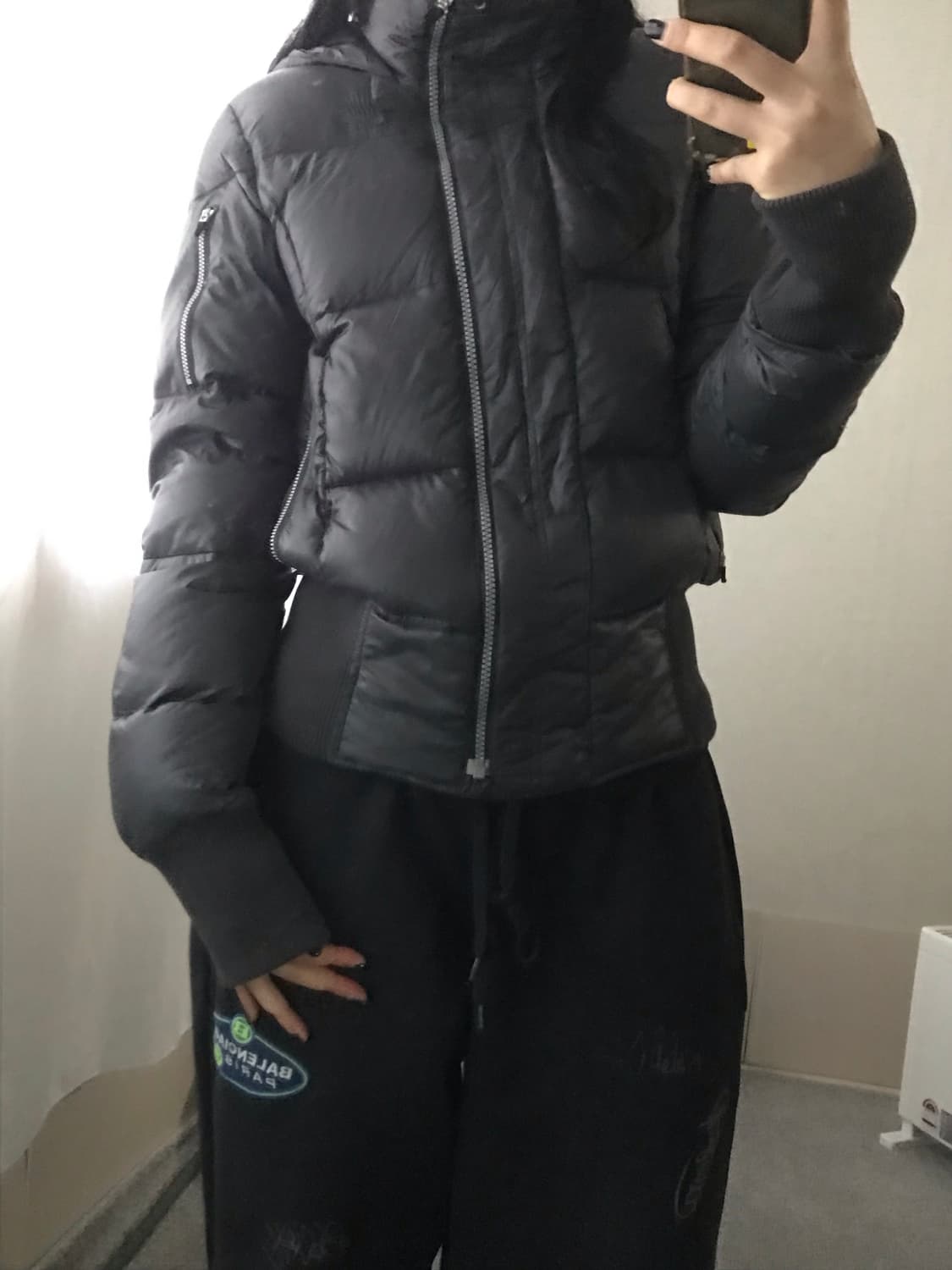 나이키 차콜 후드 패딩 상품이미지6