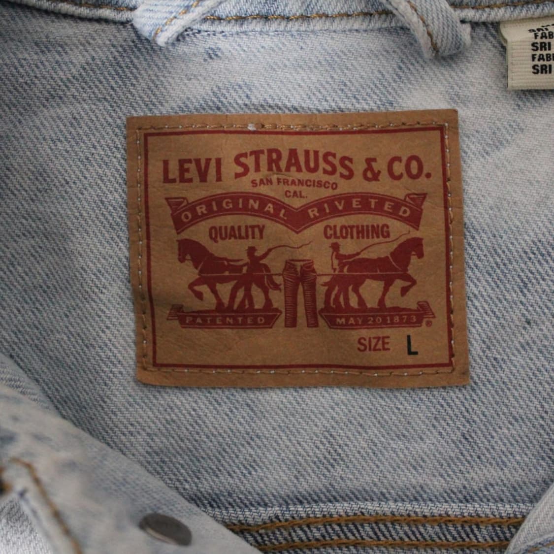 Levi’s 커스텀 플라워 아트 연청 데님 자켓 L017 상품이미지5