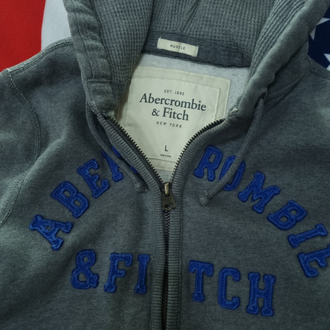 아베크롬비 그레이 후드집업 상품이미지2