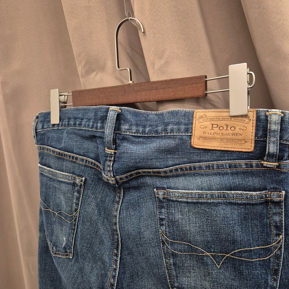 폴로 랄프로렌 슬림 스트레이트 핏 데님 팬츠 32 상품이미지5