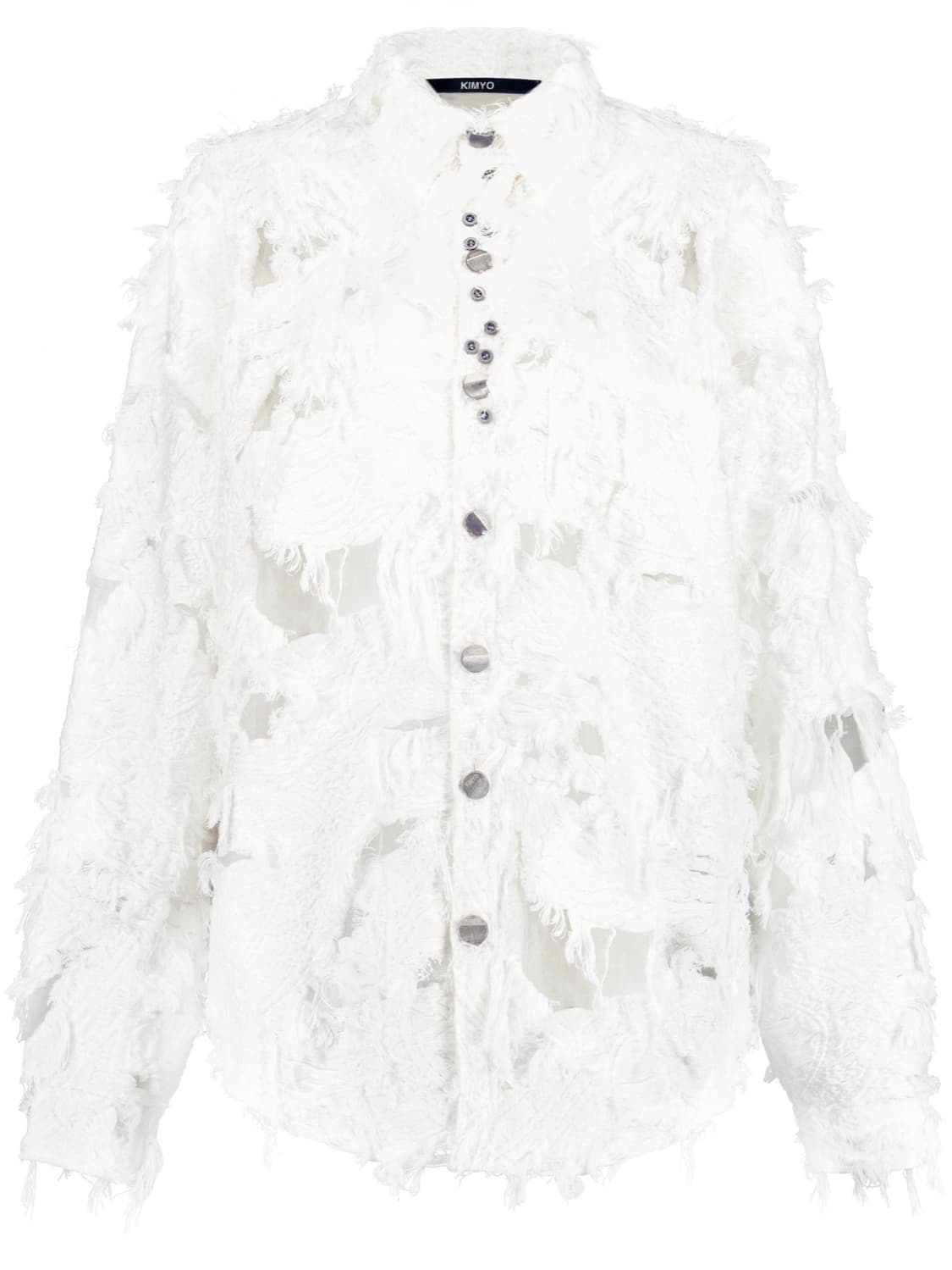 KIMYO Raw Cut Overshirt White 상품이미지4