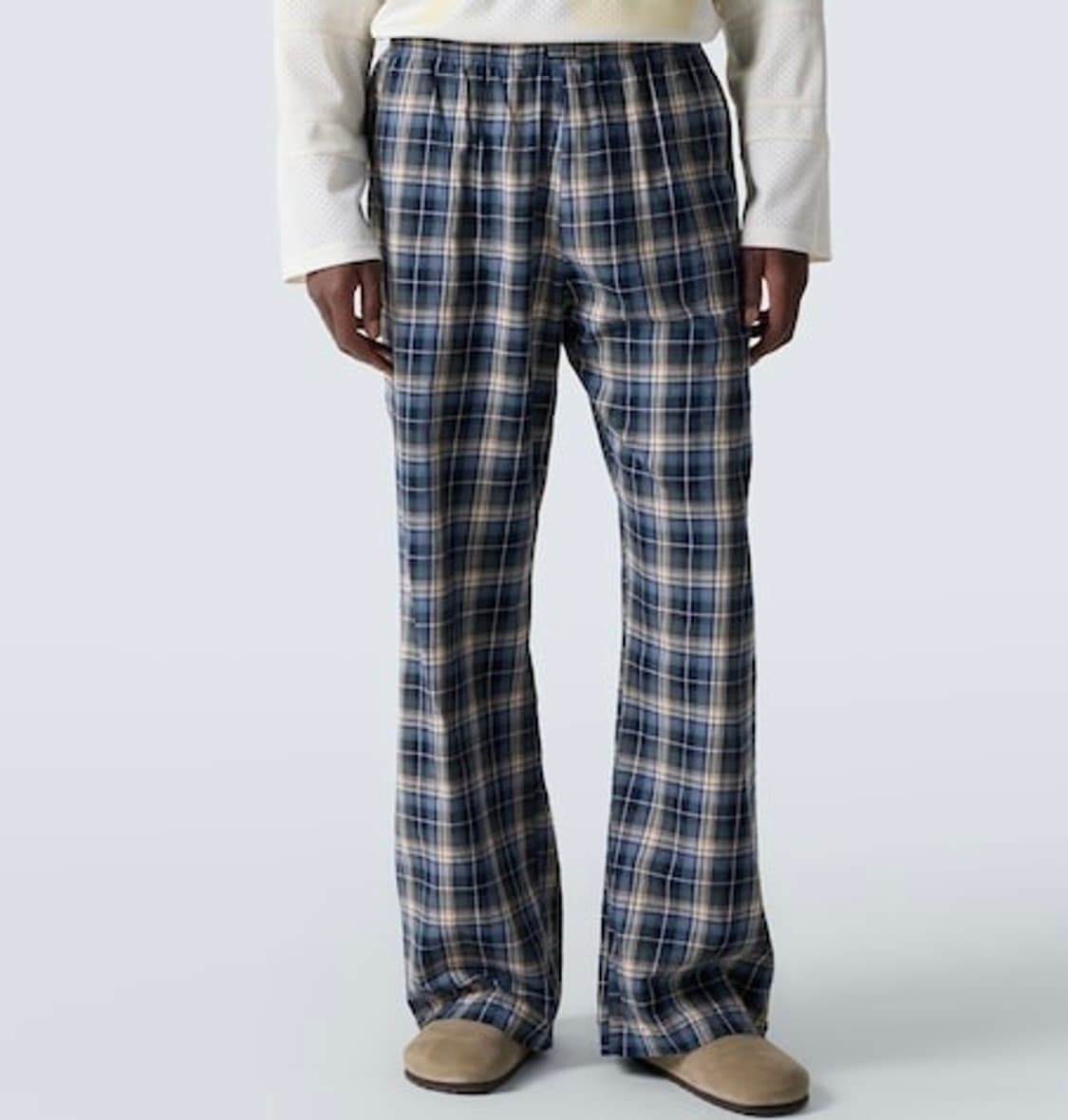 [S,L]이알엘 ERL 25fw BLUE PLAID 체크 팬츠 상품이미지1