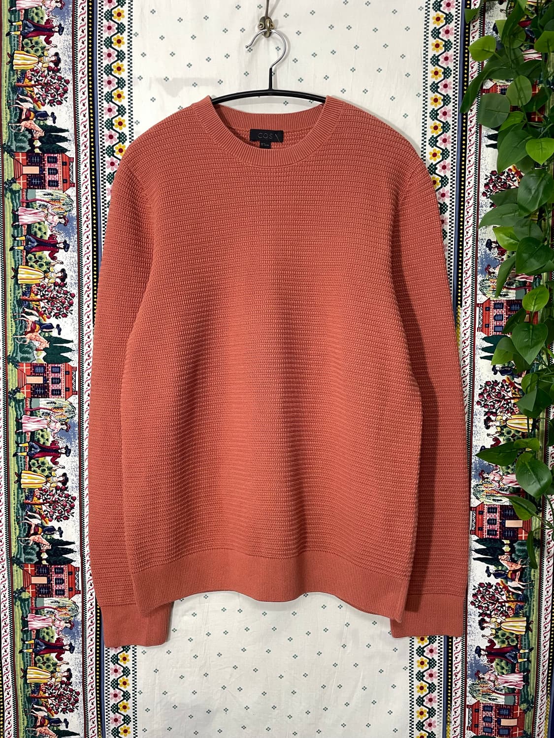 코스 코튼 니트 살몬 핑크 상품이미지1