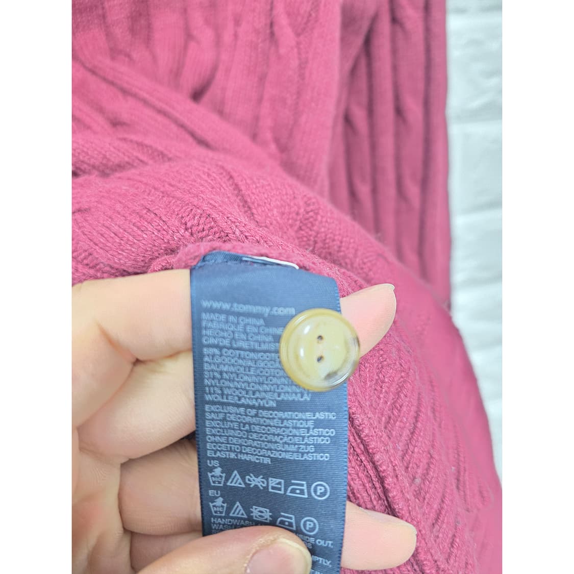 택포_ 타미힐피거 케이블 니트 XL 상품이미지3