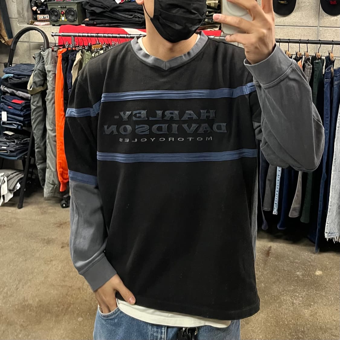 할리데이비슨 로고 스웻셔츠 (105) 상품이미지6