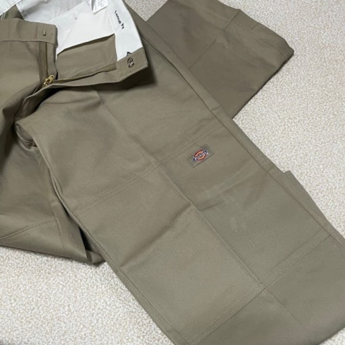 디키즈 더블니 팬츠 카키 상품이미지2