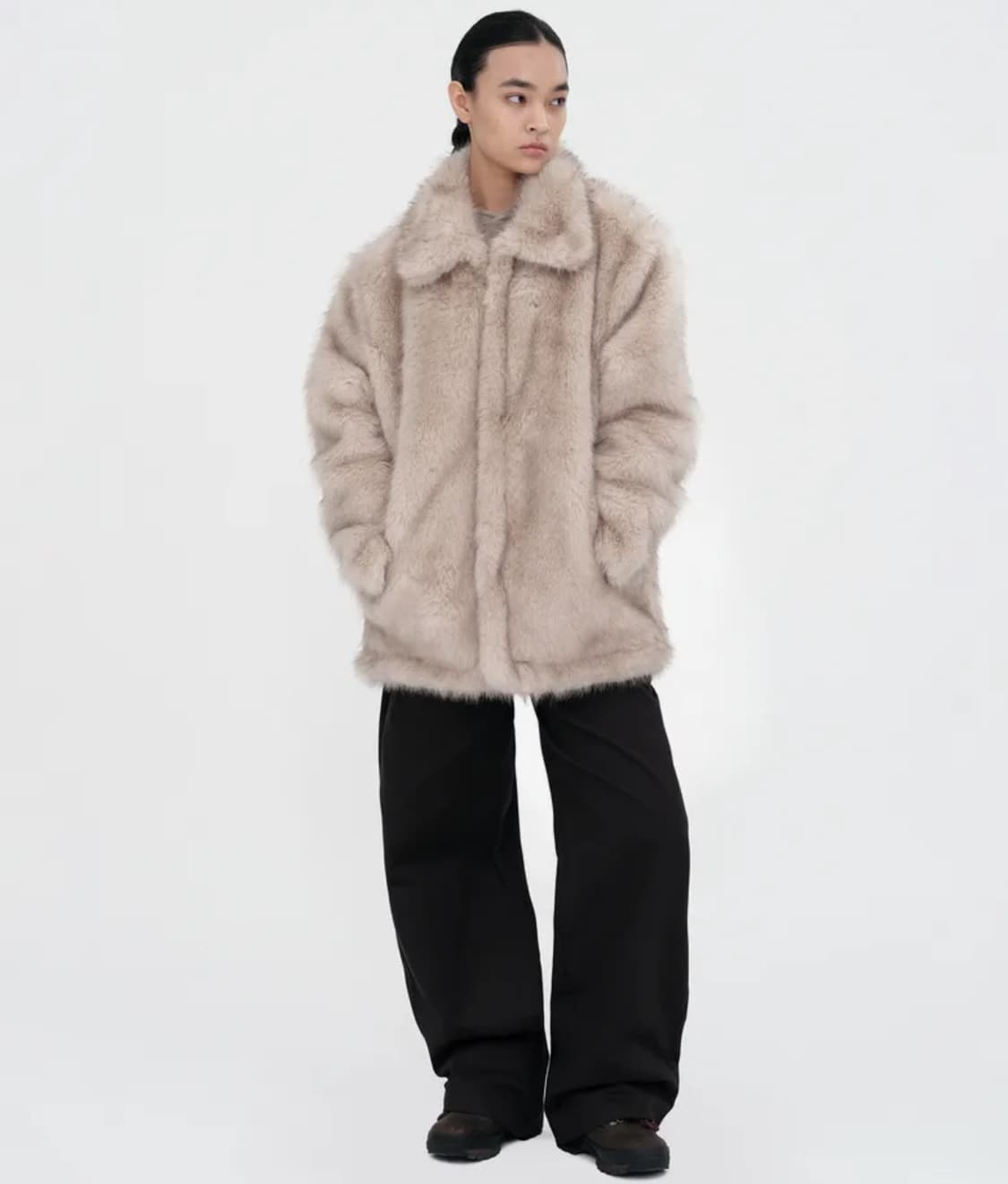 밀로우먼 퍼자켓 라이트베이지 상품이미지1