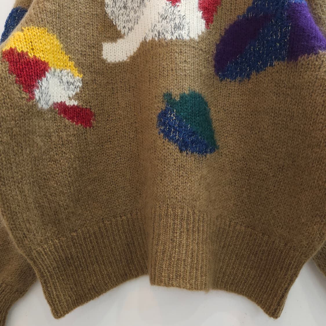 울혼방 버섯 니트 빈티지 루즈핏 스웨터 상품이미지7