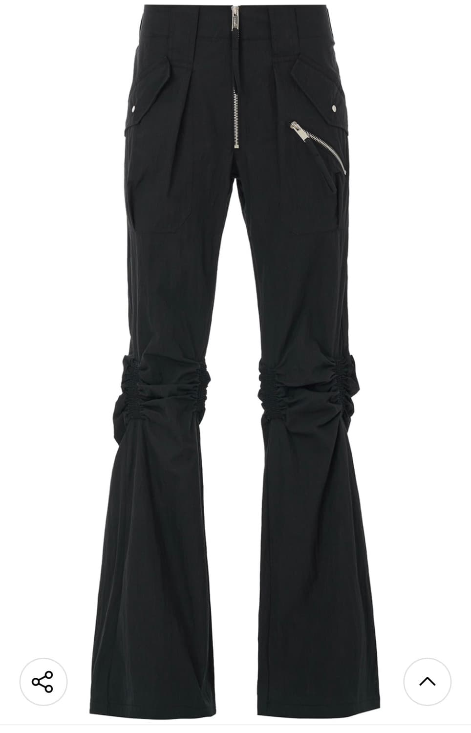 나체 exposure zip detail pants 바지 팬츠 블랙 상품이미지4
