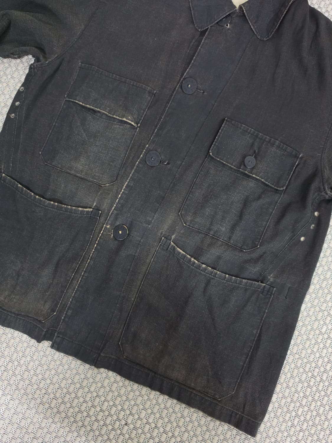 99SS 스톤 아일랜드 그린 엣지 왁스 코튼 재킷 상품이미지6