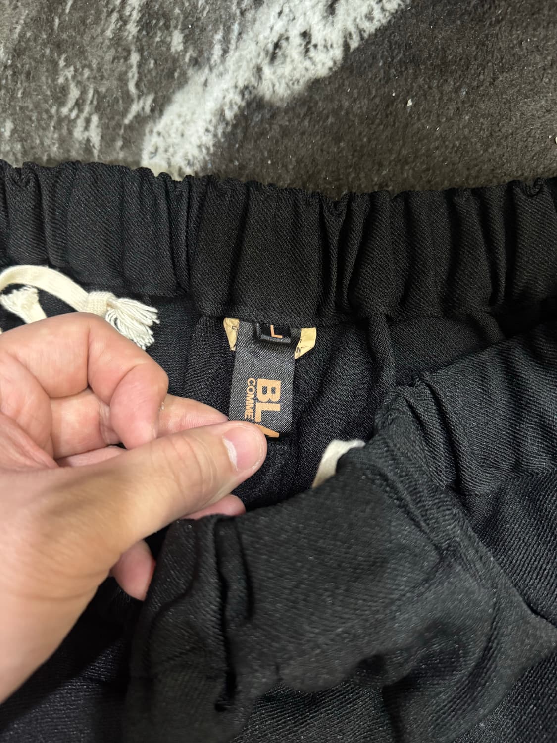 꼼데가르송 블랙 배기팬츠 상품이미지3