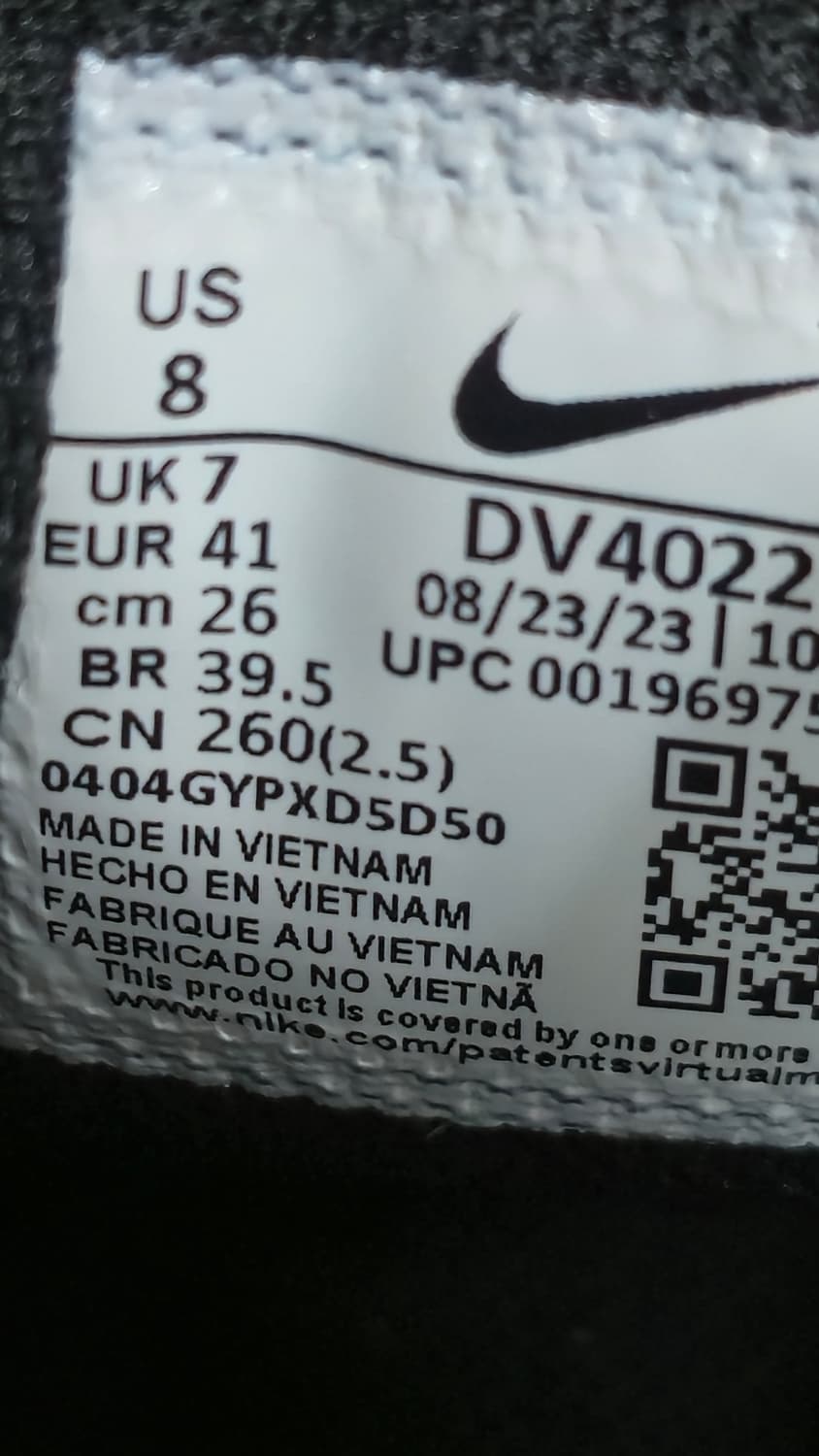 나이키 260mm- 에어 윈플로10 화이트 블랙 스타 블루 런닝화 상품이미지7