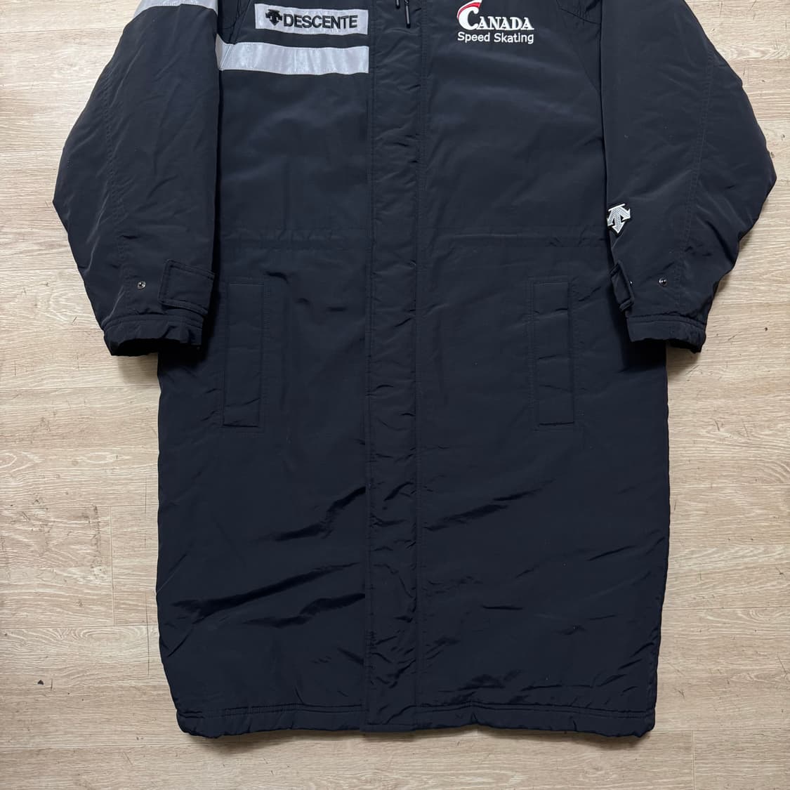 데상트 캐나다스케이팅 이너플리스 야상 롱패딩 상품이미지3
