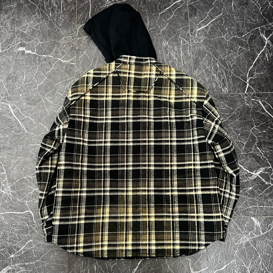 JUUN.J 준지 24FW 후디 레이어 체크 셔츠 상품이미지4