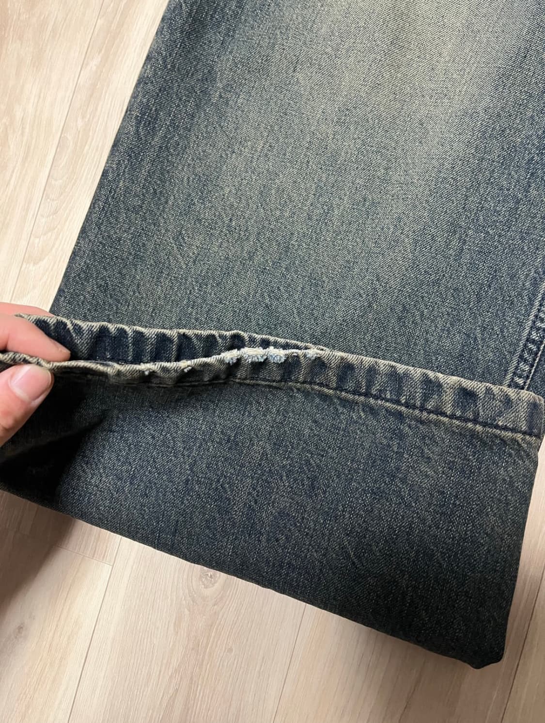 (S)벨리에 트루 와이드 빈티지 빈티지 인디고 상품이미지4