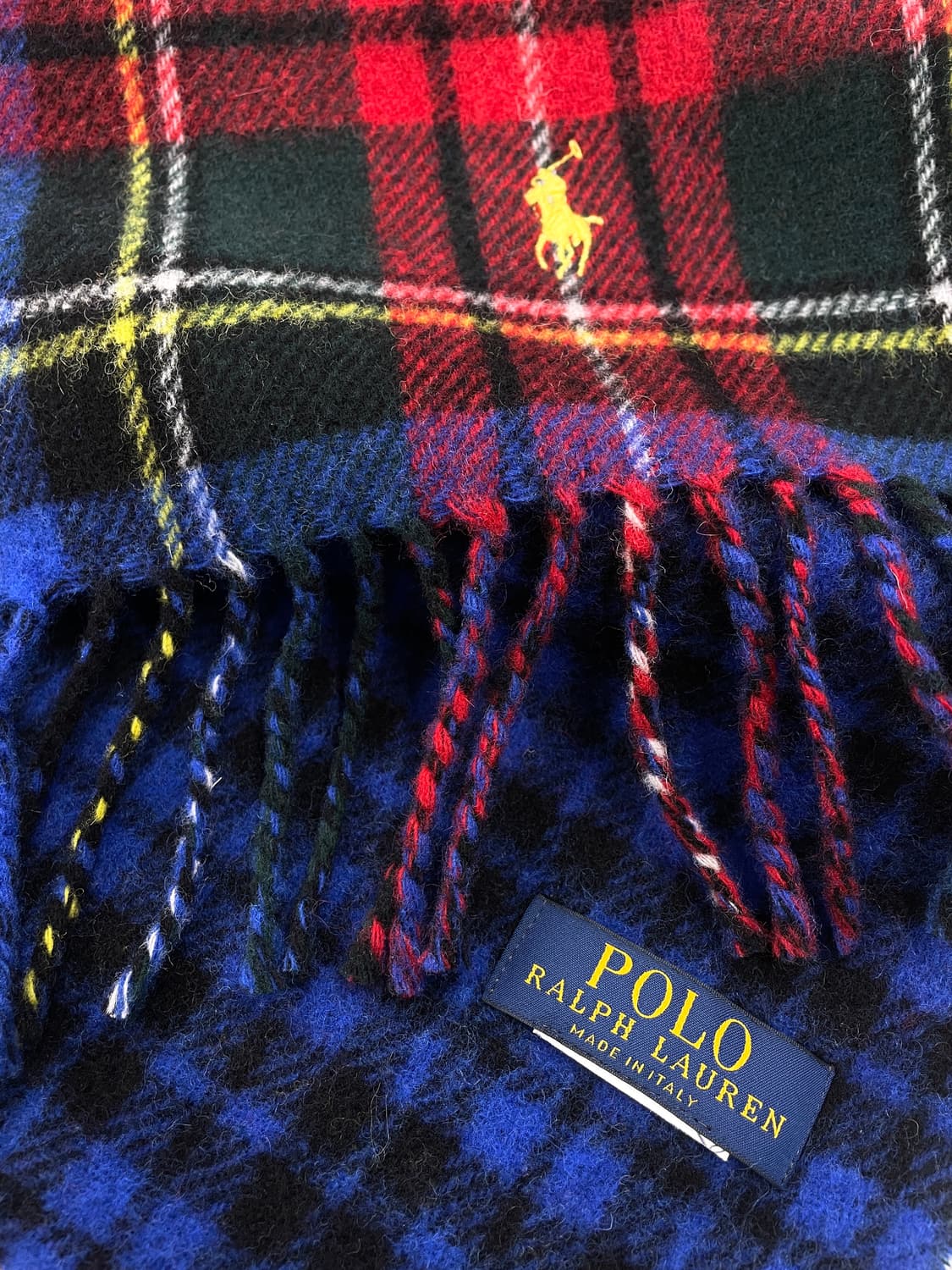 폴로 랄프로렌 리버시블 타탄 체크 머플러 상품이미지7