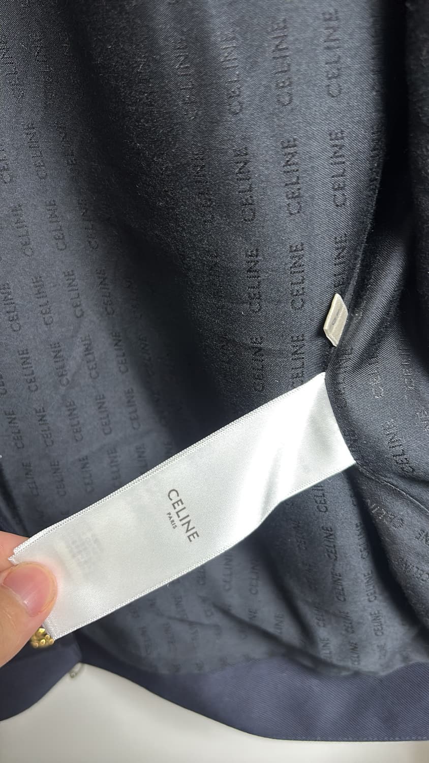 셀린느 에디슬리먼 SAHARIENNE 자켓 다이애그 널 울 네이비 상품이미지4