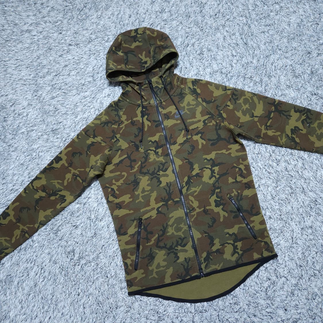 나이키) L 남자 테크플리스 카모 후드집업 / 왕눈이샵 상품이미지2