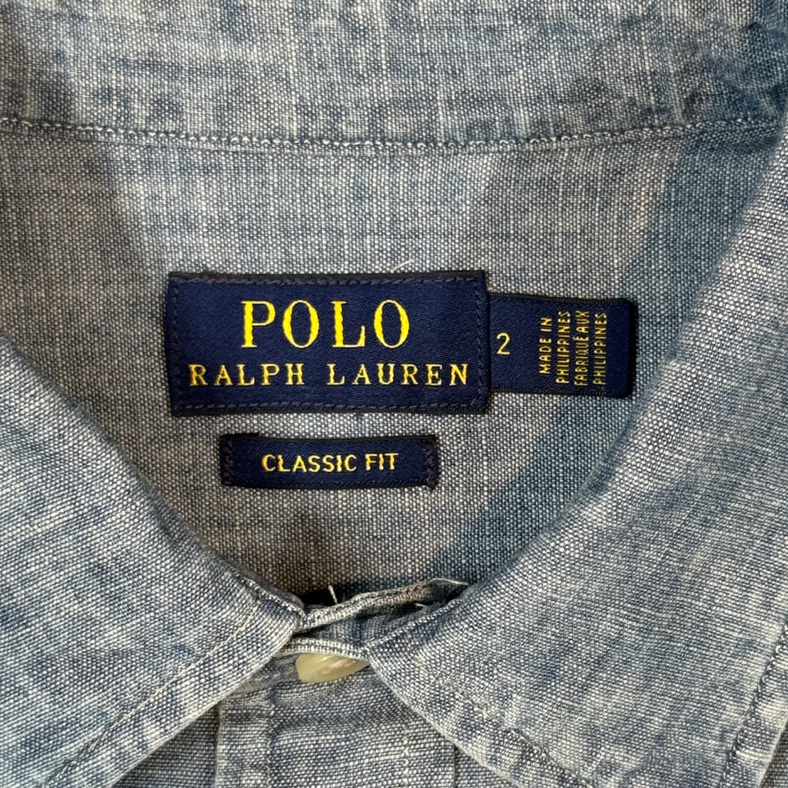 2) 폴로 랄프로렌 우먼 클래식핏 샴브레이 셔츠 상품이미지6