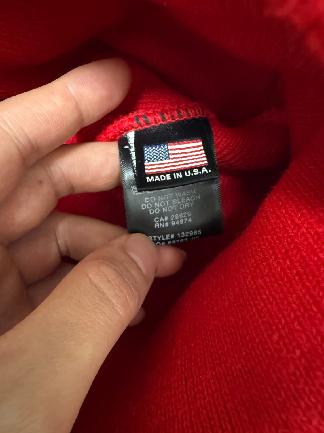 스투시 빨간색 비니 상품이미지2