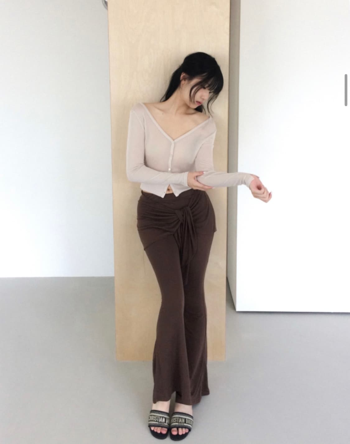 Cladda sheer slim cardigan 상품이미지2