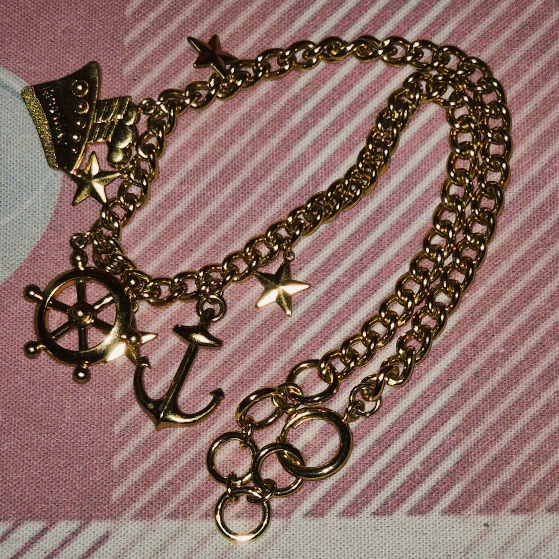 80s 모스키노 빈티지 마린 앵커 볼드 초커 상품이미지7