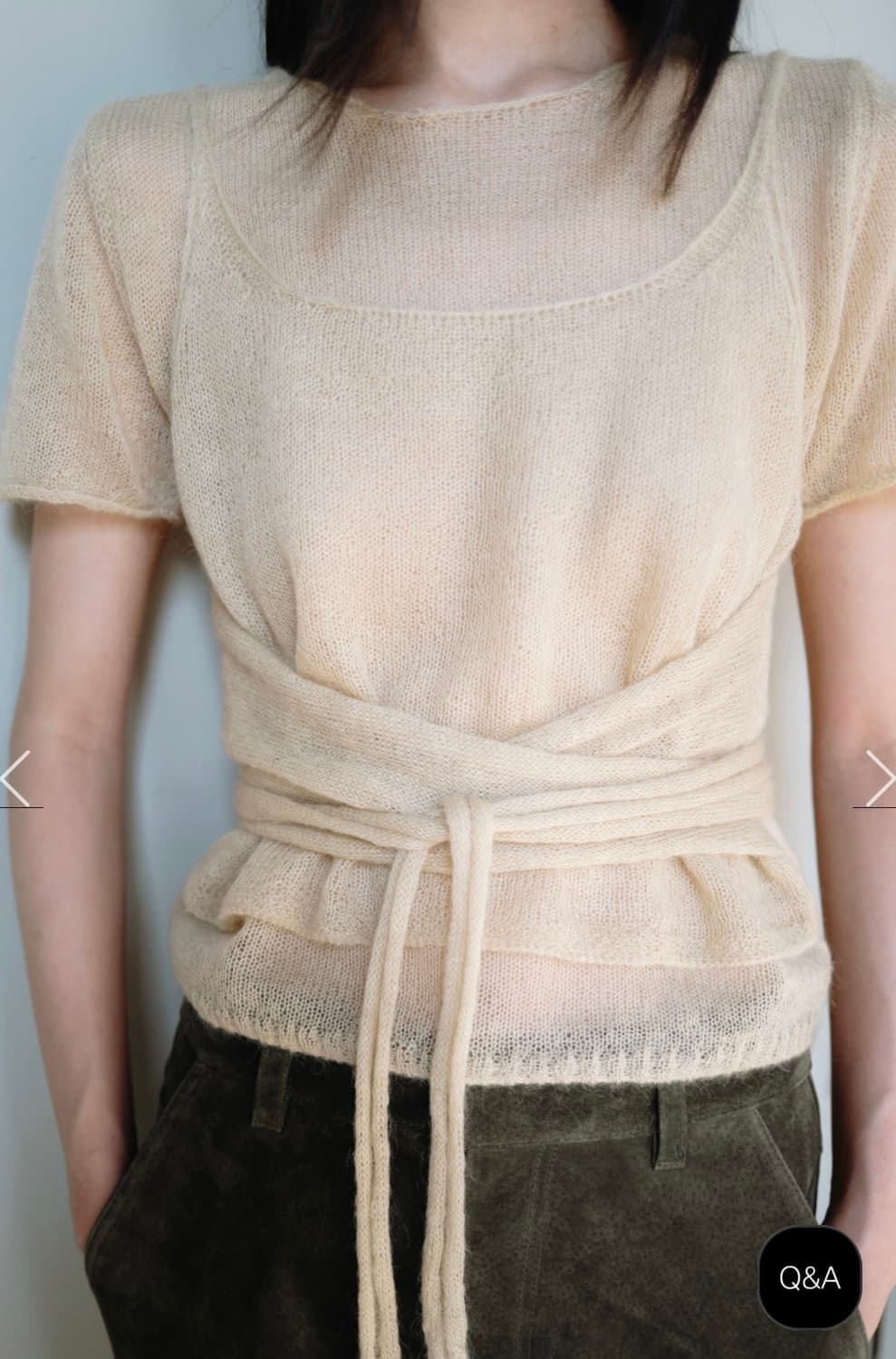 모노하 모헤어 니트&슬리브리스 상품이미지7