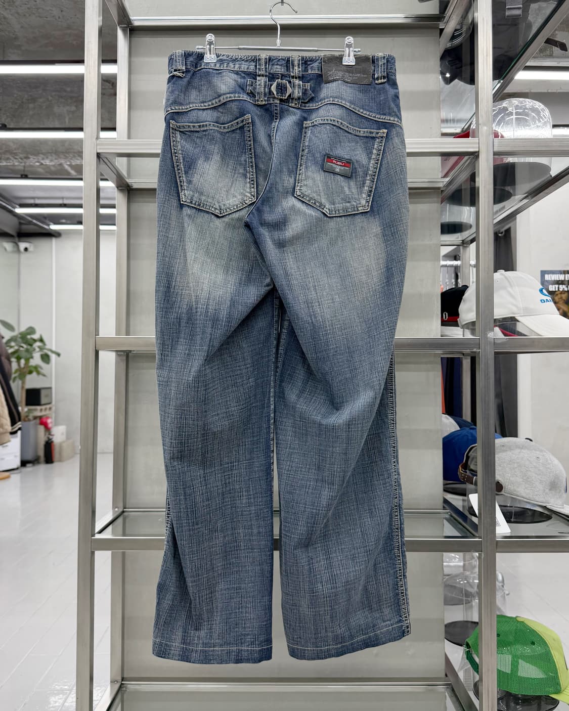 FUBU 00s 사이드라인 와이드 데님 팬츠 상품이미지3