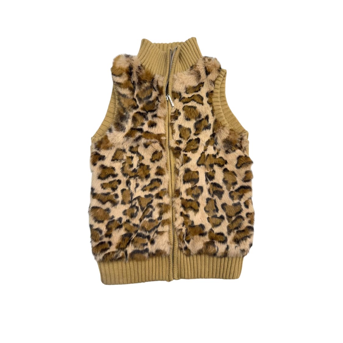 Leopard vest zip-up 상품이미지1