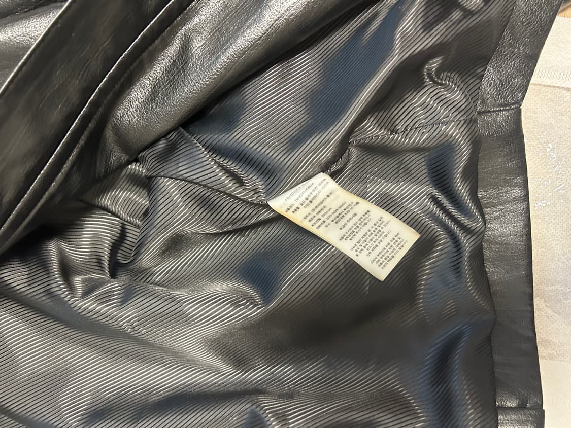 트리밍버드 v shape 레더 바이커자켓 상품이미지5