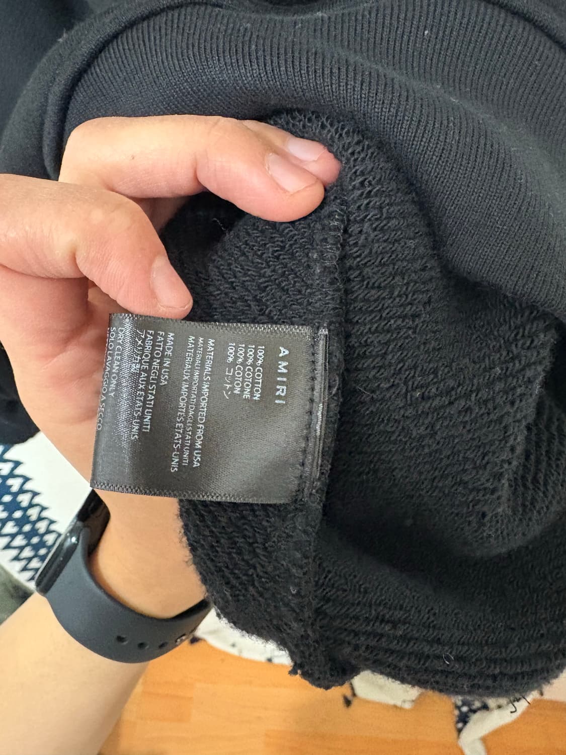 아미리 Men's Black Sweatshirt 상품이미지9