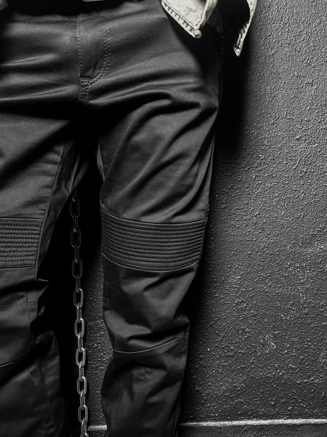 Black Slim Biker Pants 상품이미지2