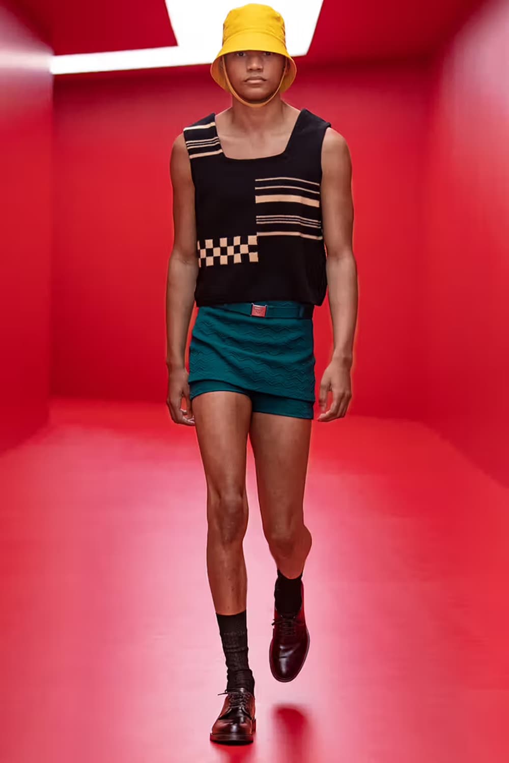  2022SS 프라다 체커보트 캐시미어니트 상품이미지4