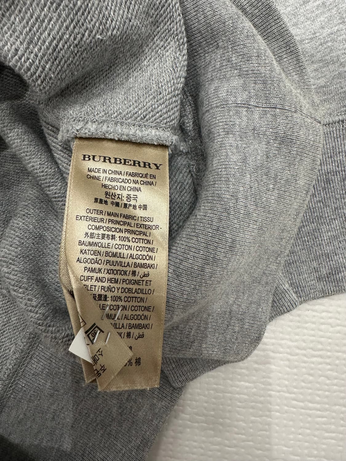 버버리 맨투맨 S 사이즈(95) 상품이미지4