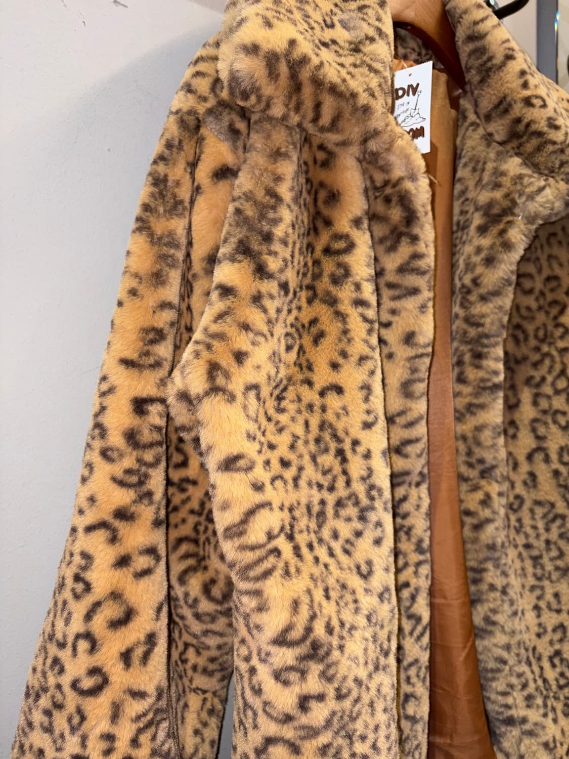 빈티지 빅카라 레오파드 퍼자켓 상품이미지8