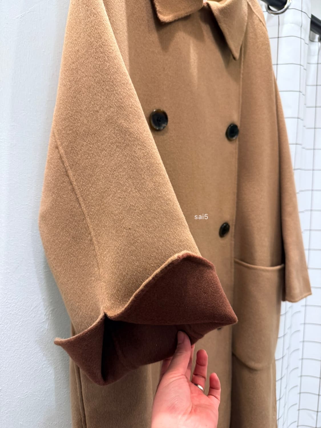 모한 울 캐시미어 오버핏 핸드메이드코트  상품이미지3