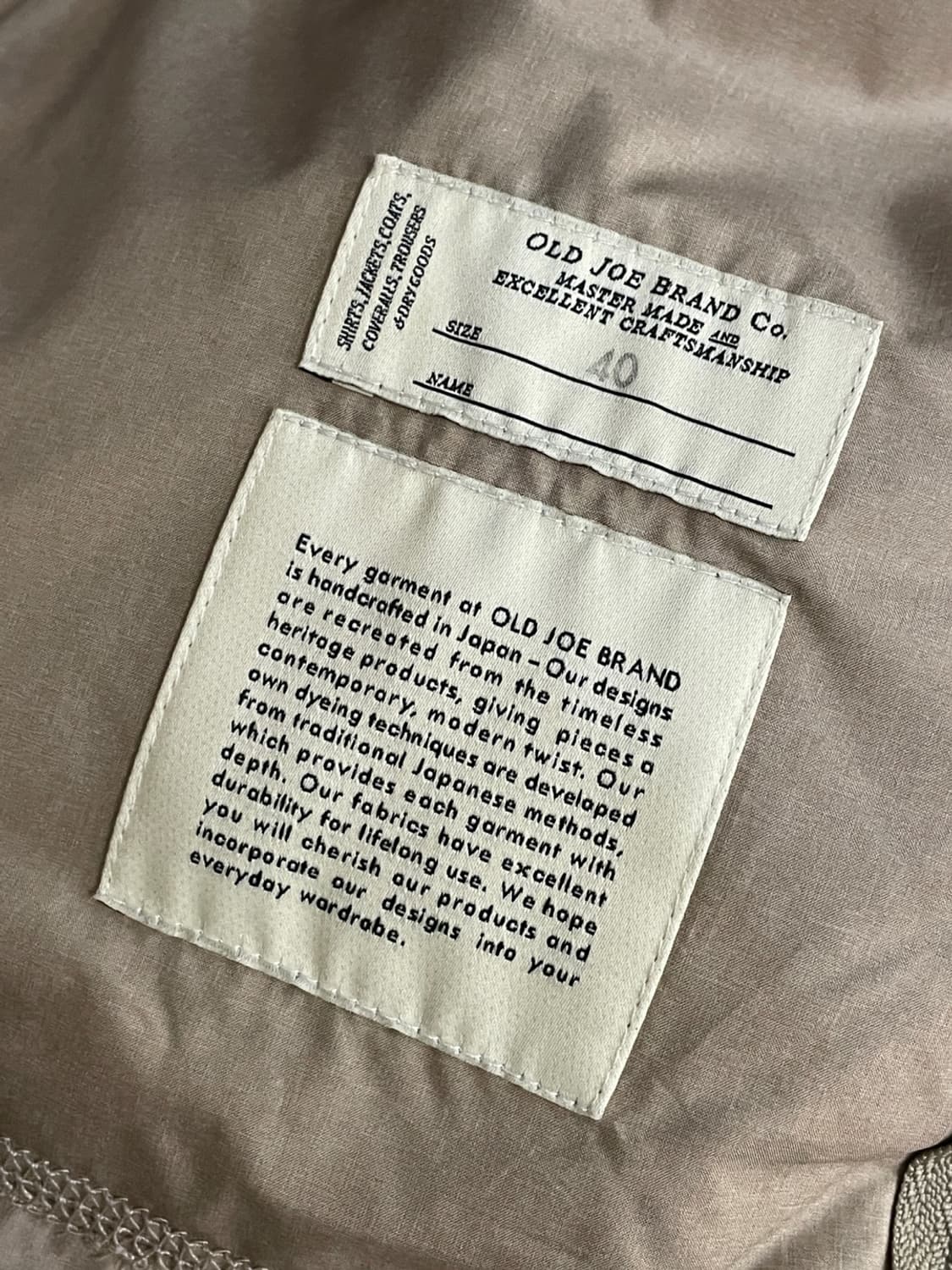 올드 조 아라바스크 파일 집업 자켓 상품이미지7