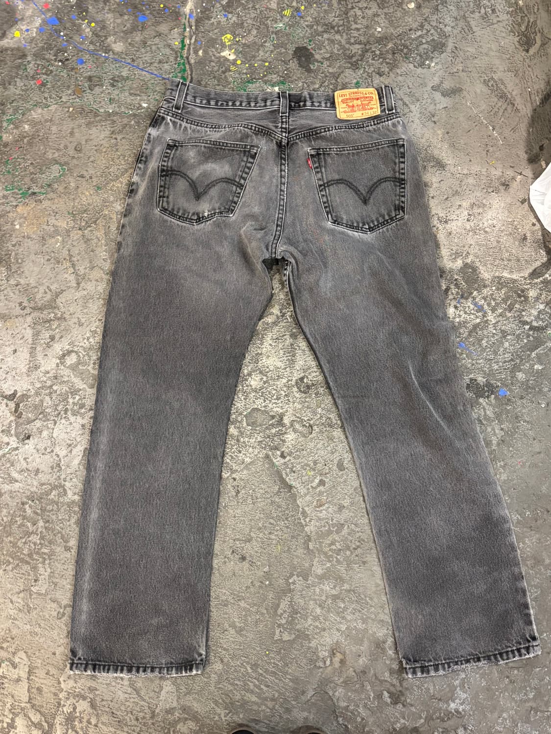 리바이스 505 레귤러 스트레이트 블랙 상품이미지9