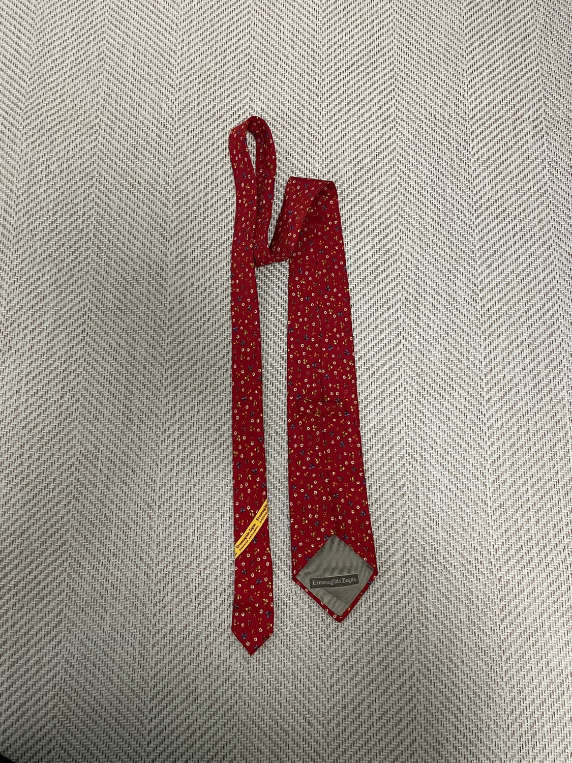 에르메네 질도 제냐 실크 넥타이  J03355 상품이미지3