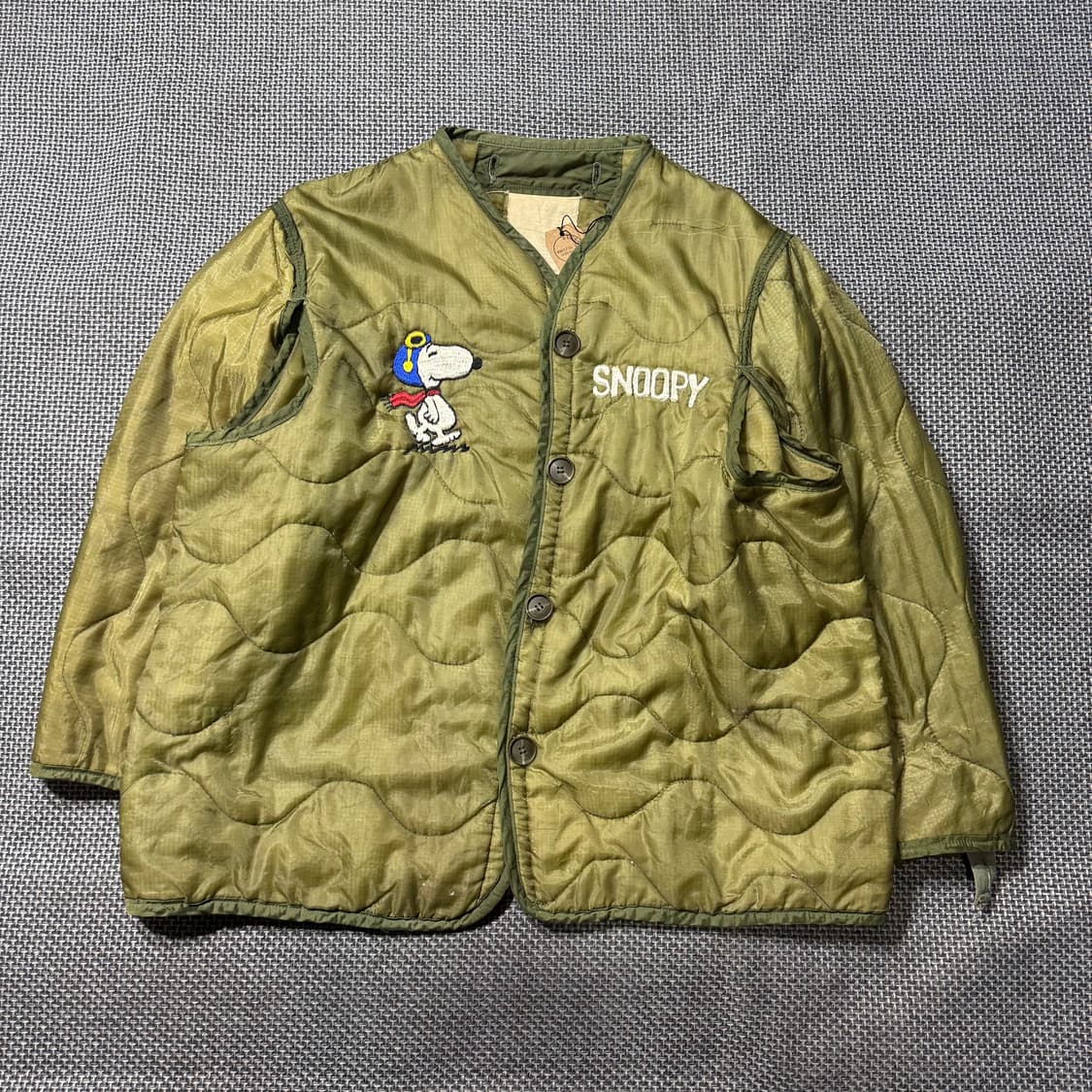 빈티지 m65 스누피 밀리터리 라이너 (L) old_8381 상품이미지2