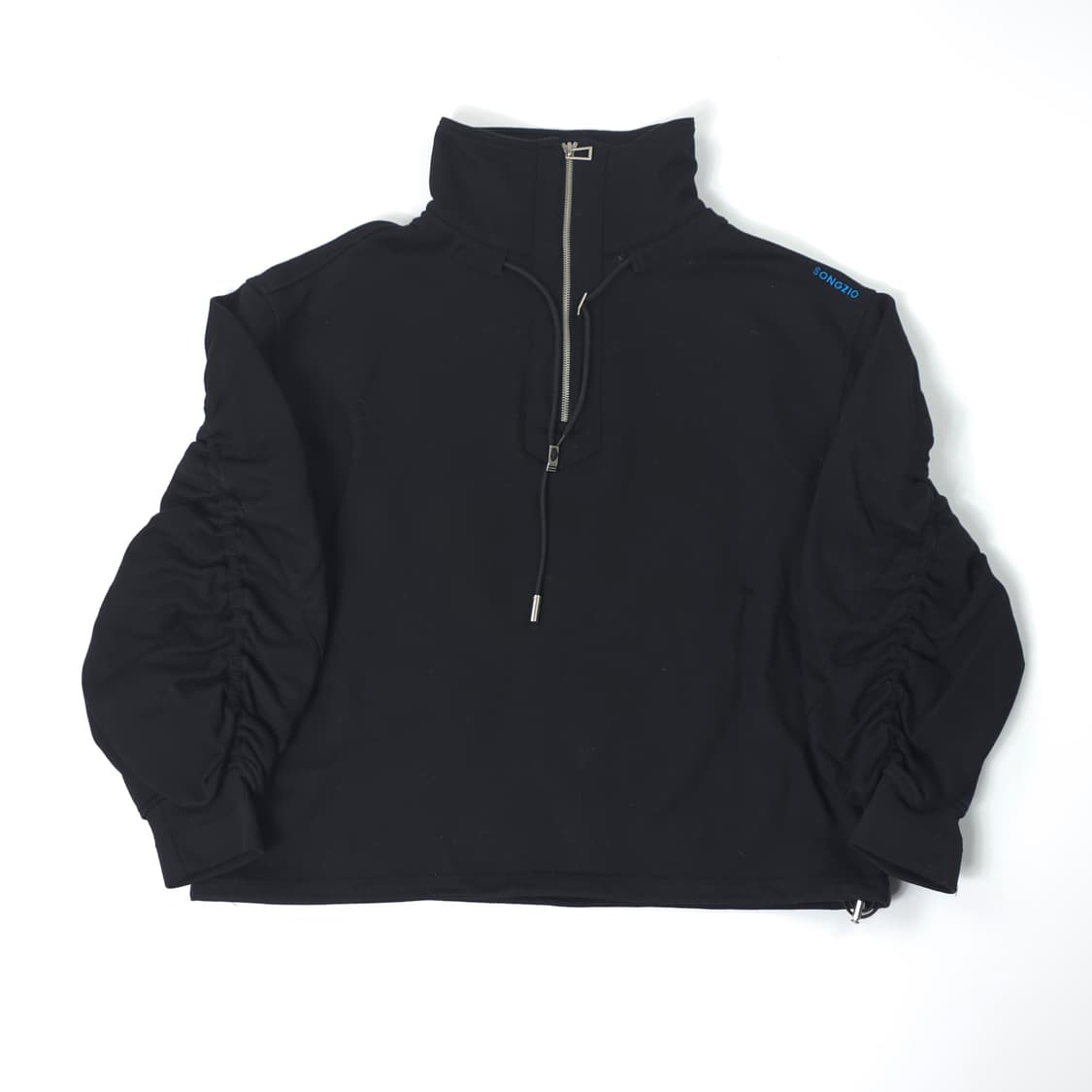 송지오 나르시스 코튼 하프집업 스웻셔츠 블랙 (M-L) 상품이미지1