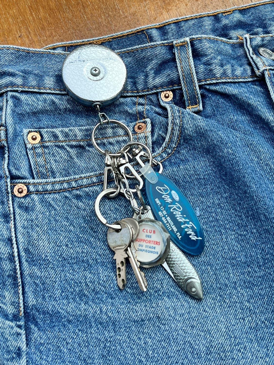 USA Made Retractable Key Reel 상품이미지1