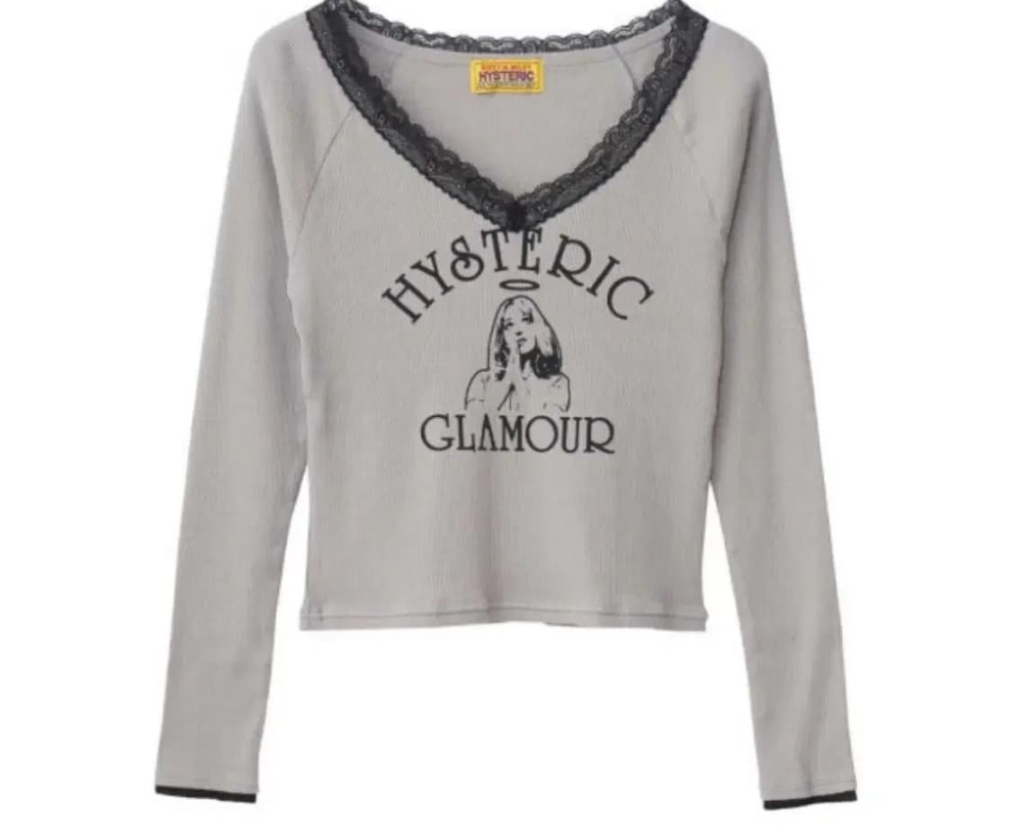 히스테릭 글래머 엔젤 크롭 티셔츠 상품이미지1