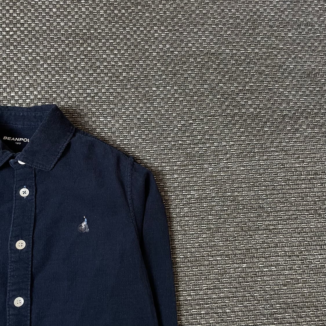 빈폴 키즈 네이비 코듀로이 긴팔 셔츠 120 상품이미지3