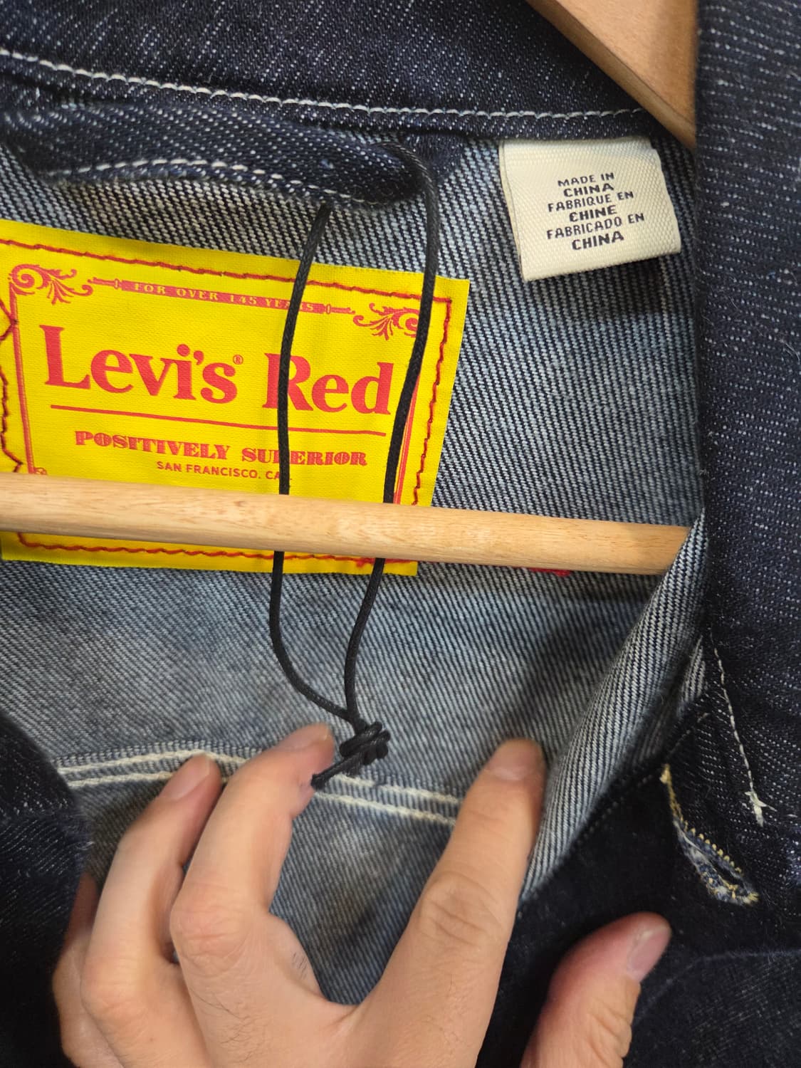 리바이스 레드 데님 초어자켓 m 상품이미지3
