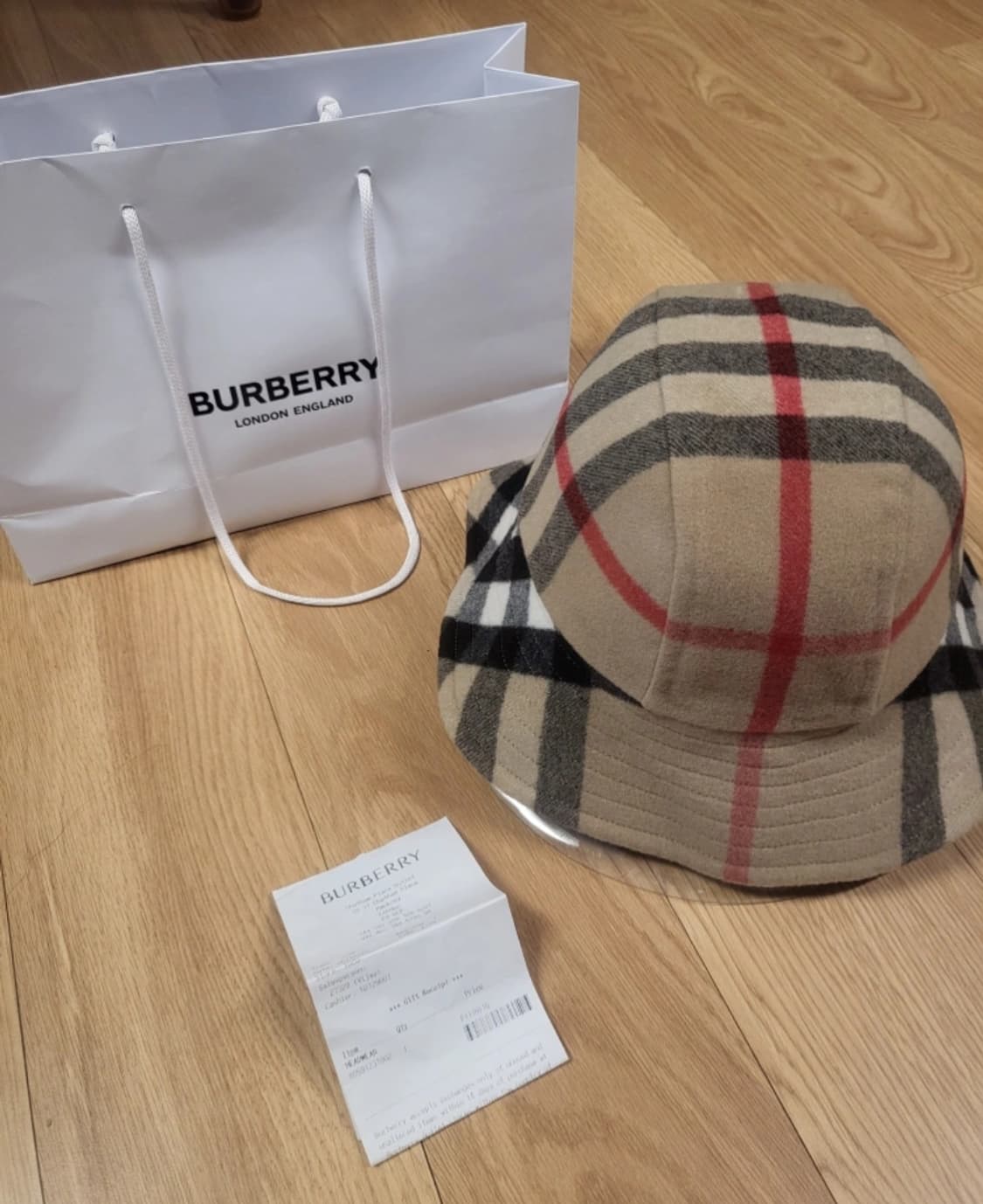 버버리 이그제저레이트 체크 더블 울 버킷햇 
M 상품이미지4