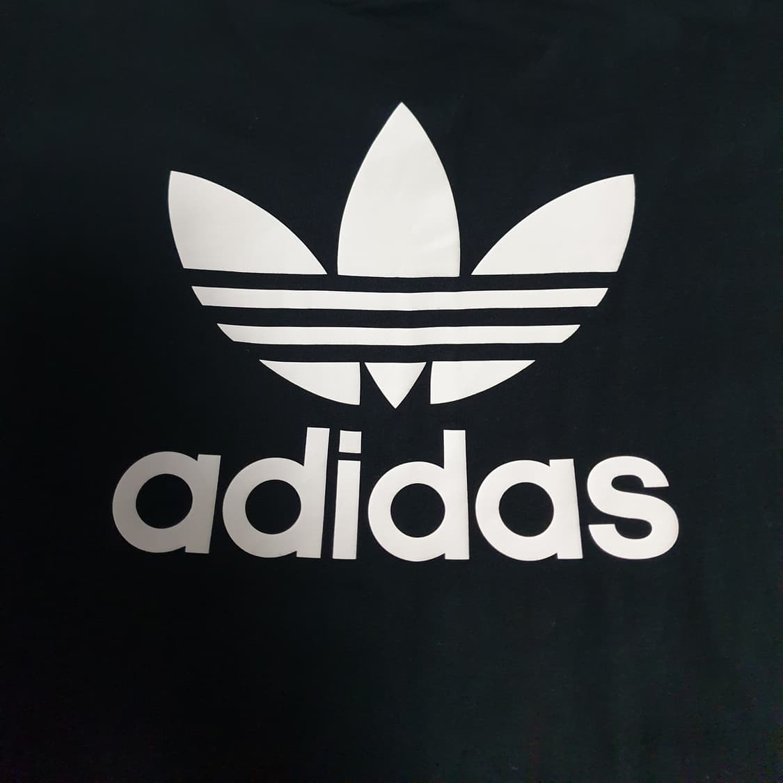 아디다스 트레포일 코튼 반팔 드레스 티 블랙 (M) 상품이미지3