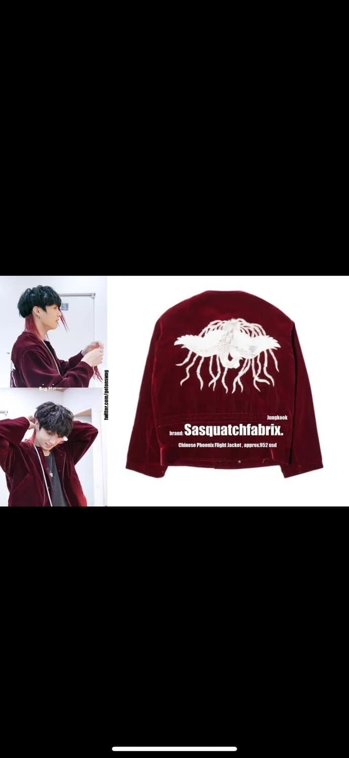 구매) 사스콰치 패브릭스 봉황자켓 상품이미지1